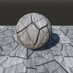 Recorded render of Furrowed tree bark