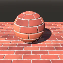 Recorded render of Brick wall courses in four bonds