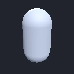 Recorded render of Capsule with hemispherical caps