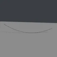 Recorded render of Catenary cable between two points