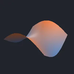Recorded render of Coons patch from four boundary curves