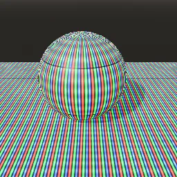 Recorded render of CRT phosphor mask: aperture grille, delta dots and slots