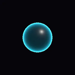 Recorded render of Emissive Fresnel rim glow with pulse