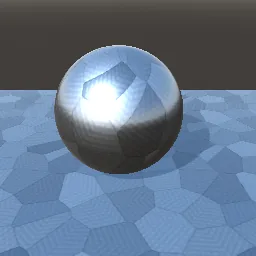 Recorded render of Galvanized steel spangle