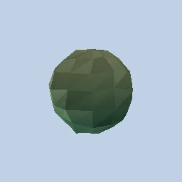 Recorded render of Low-poly flat shading with per-facet colour