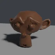 Recorded render of Pebbled leather material with creases