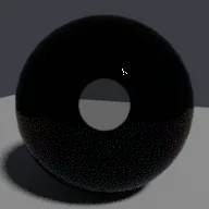 Recorded render of Soap bubble material with thin-film colours