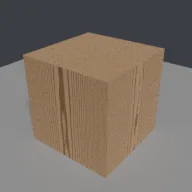 Recorded render of Procedural wood material with growth rings