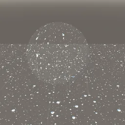 Recorded render of Rain on glass: droplets, running trails and mist