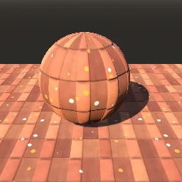 Recorded render of Clay roof tiles, barrel or pantile
