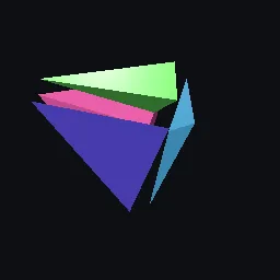 Recorded render of 5-cell from the standard simplex of R5