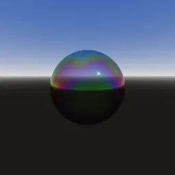 Recorded render of Thin-film interference iridescence