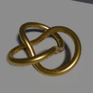 Recorded render of Torus knot tube without a twist seam